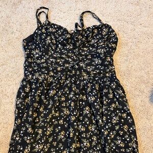 Amazon Black and White Floral Maxi Dress